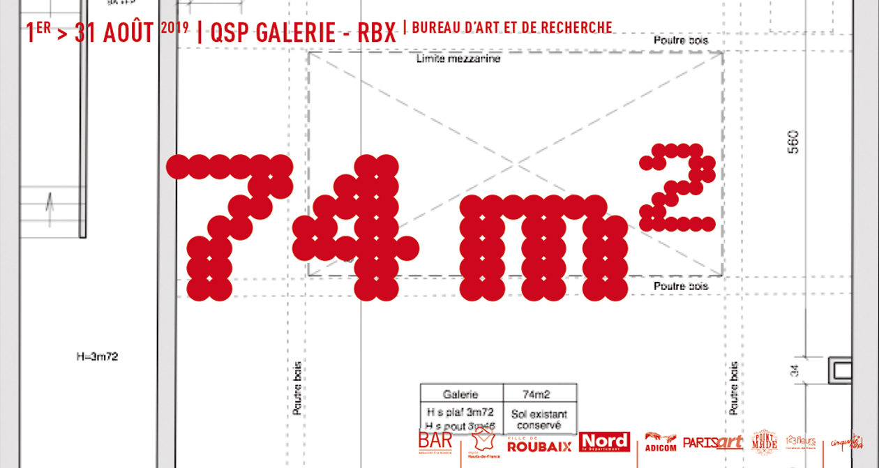 Surface d'exposition 74 m2, Mathieu Cattez